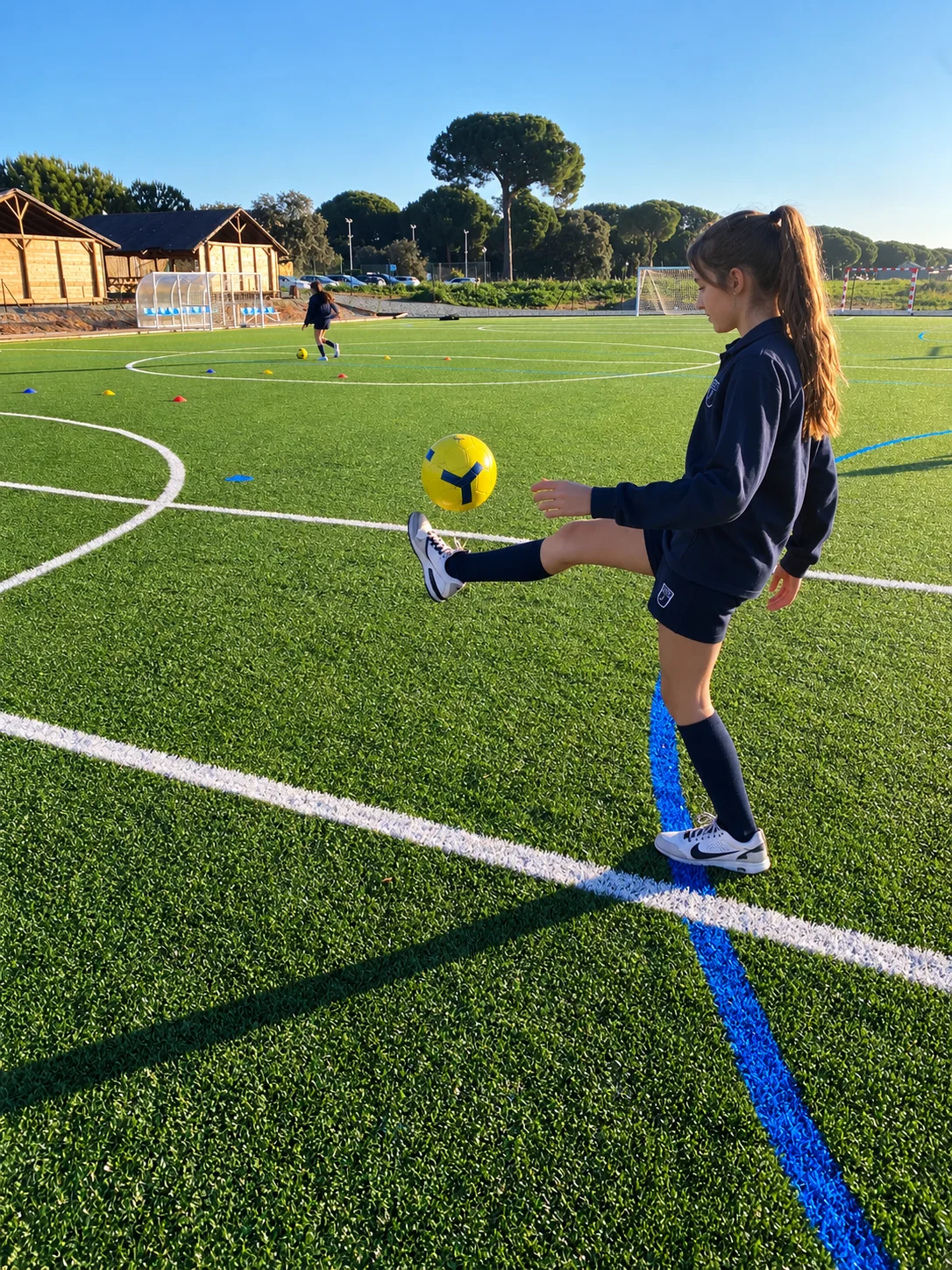 Entrenamiento de fútbol en inglés en CBS Football Tournament Camp