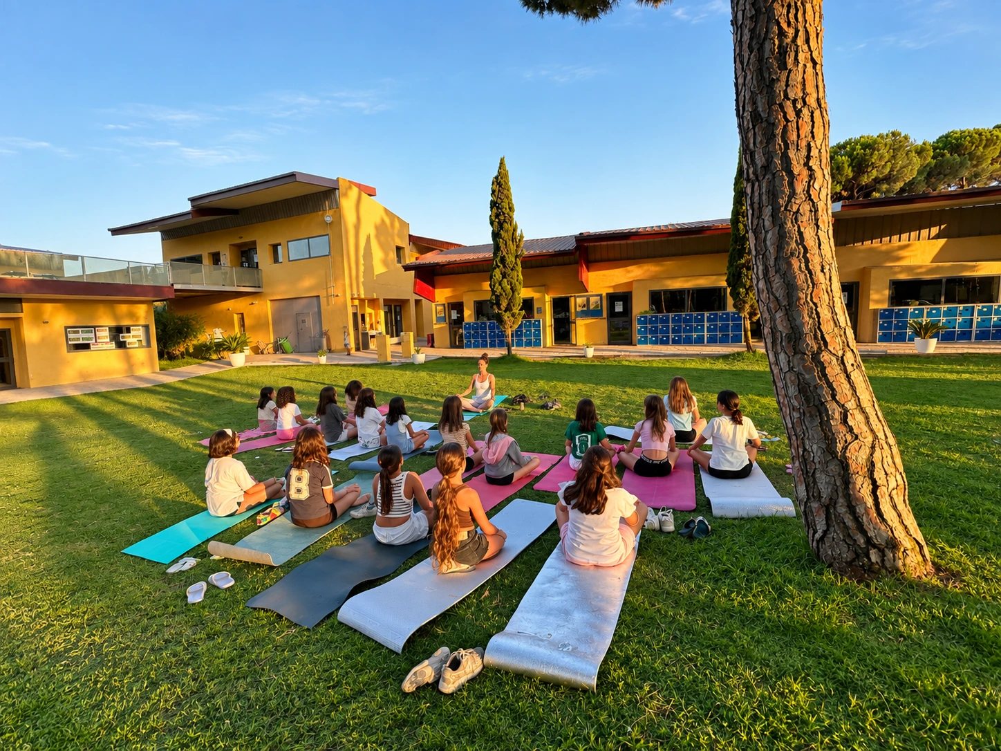 Yoga y relajación en CBS Spa Party Camp
