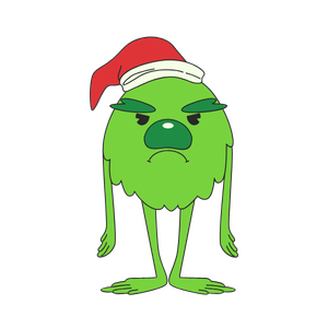 Ilustración del Grinch de CBS Christmas Camp